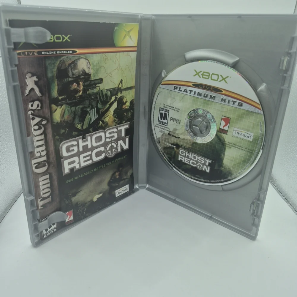 Tom Clancy's Ghost Recon (Microsoft Xbox, 2002) Platinum Hits CIB